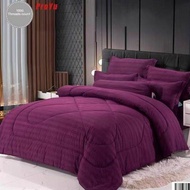 bedsheet queen Proyu Cadar Hotel Bedsheet 7 in 1 with Comforter Tebal Size Queen dan King