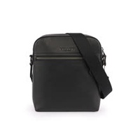 【COACH】壓印LOGO 日字拉鍊斜背包(黑色) F68014 QBBK