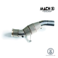 MACH5 高流量帶三元催化頭段 當派 排氣管 BMW F10 F18 535i 底盤系統【YGAUTO】