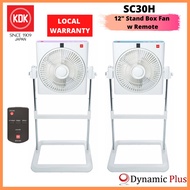 KDK SC30H Standing Box Fan with Remote Control