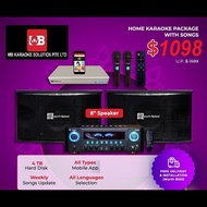 [SG] MB Karaoke MB KTV-888 Box + MRS300 Home Karaoke System Package Songs Cover With Copyright License