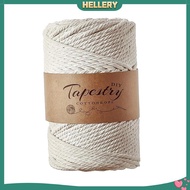 [HELLERY] Cotton Twisted Cord DIY Macrame String Rope Textile Accessories 5mm-100m