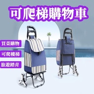 【ROYALLIN 蘿林嚴選】時尚可爬樓梯折疊收納購物車(可爬樓梯)