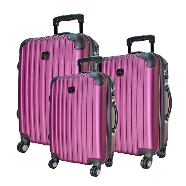 【BATOLON 寶龍】風尚條紋ABS輕硬殼行李箱24吋