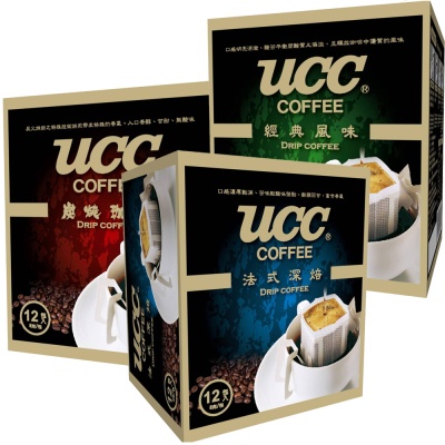 【UCC】濾掛式咖啡(經典風味/法式深焙/炭燒)