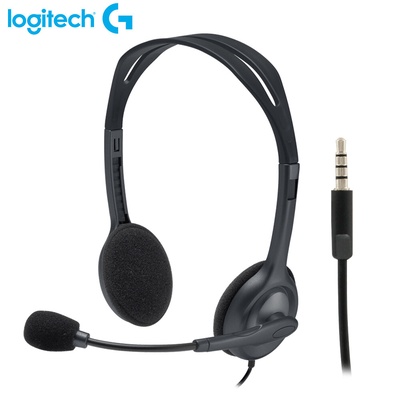Logitech | H111 Stereo Headset with Adjustable Headband, Single 3.5mm Jack