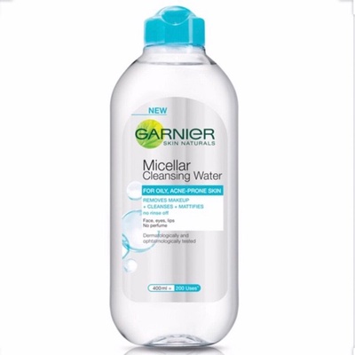 Garnier | Micellar Water Nước làm sạch và tẩy trang cho da dầu mụn 400ml