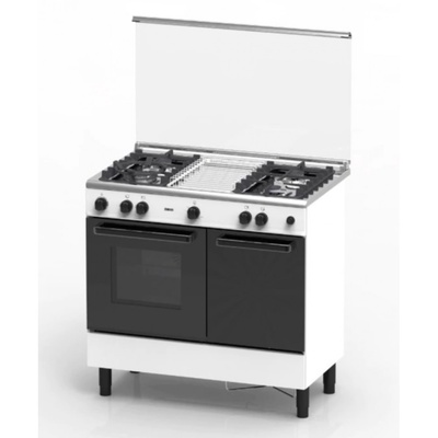 Zanussi Free Standing Cooker 4 Burner with Gas Oven (ZCG930W)