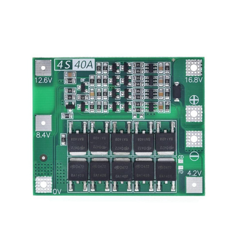 4S BMS LiPo Li-ion Board 18650 Balance PCB Battery Protection 4.2V 16.8V Blau