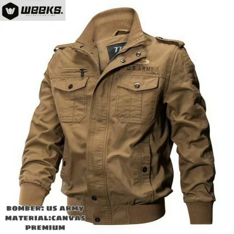 Harga Jacket Pria Army Kanvas Terbaru 