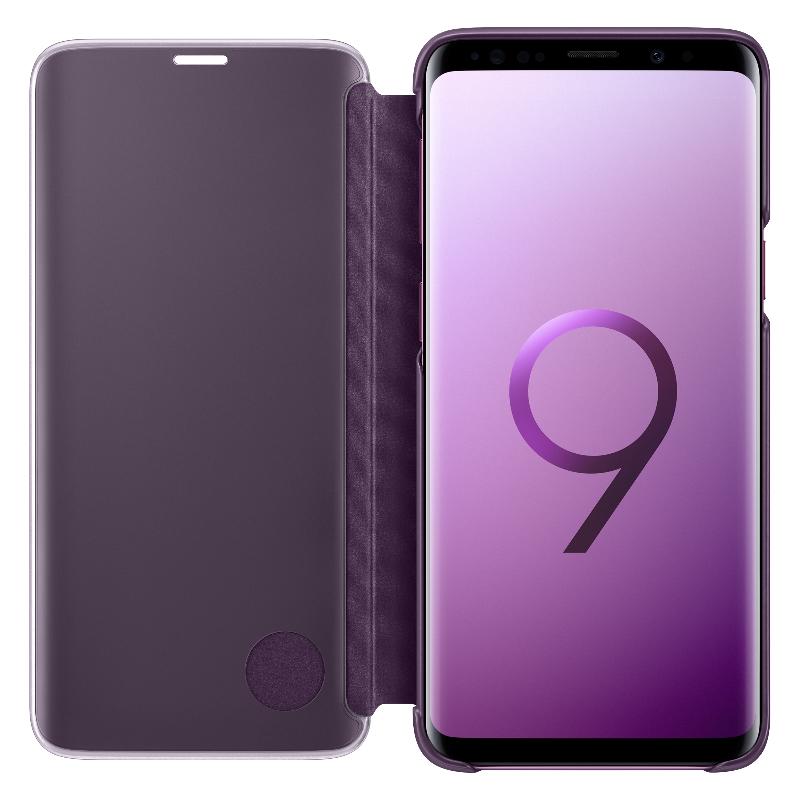 samsung galaxy s9透视感应皮套(立架式) 紫色 紫色