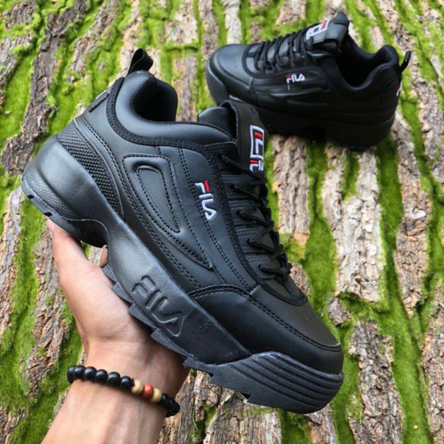 fila sneakers women black