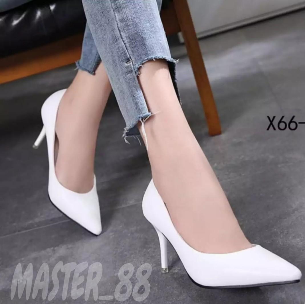 Harga High Heels Putih Glossy Terbaru 