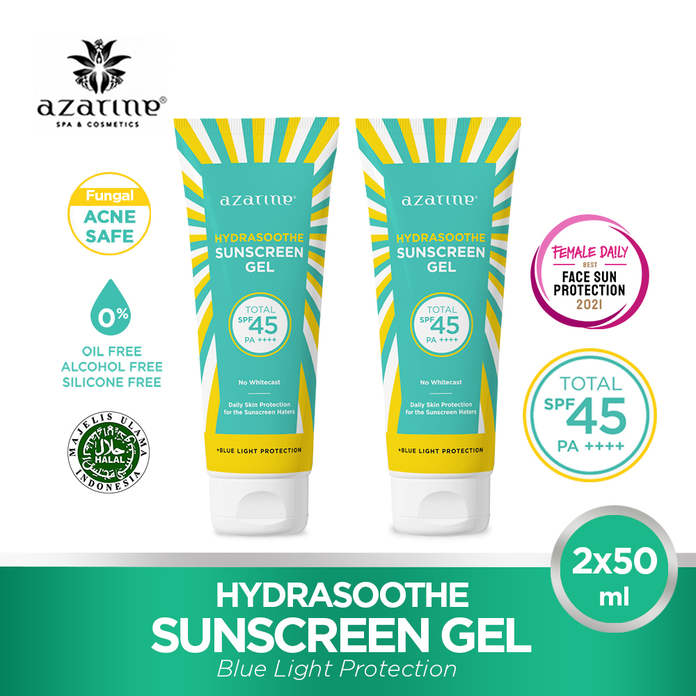 harga sunscreen azarine spf 45