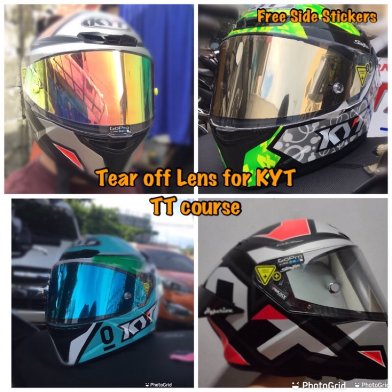 visor iridium red kyt tt course