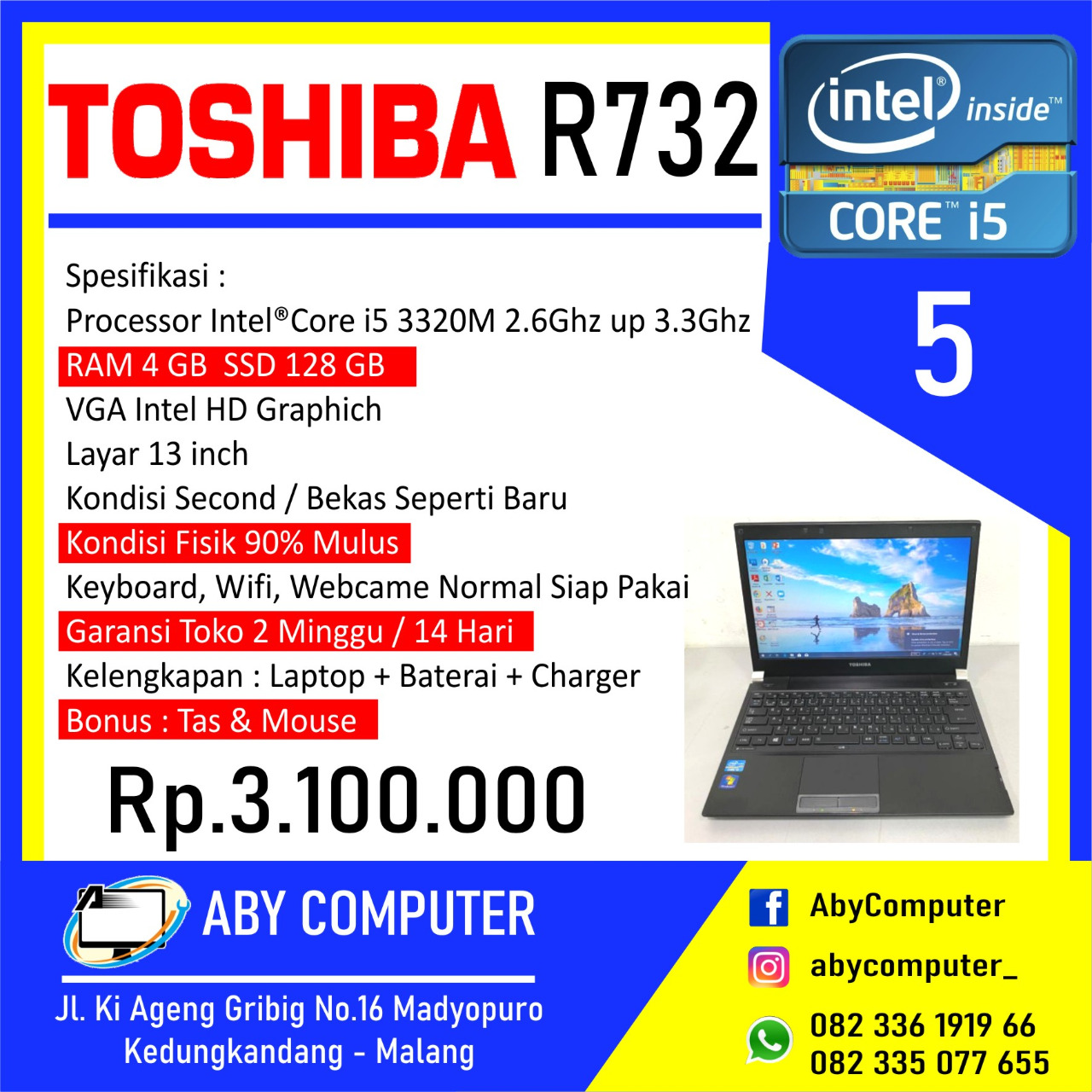 Toshiba r830 vga lindatouch