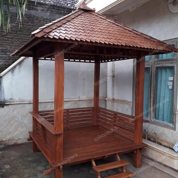 Harga Gazebo Kayu Jati Terbaru November 