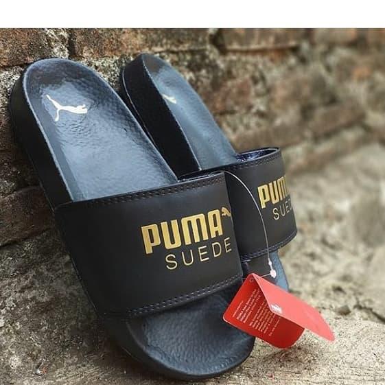puma suede flip flops