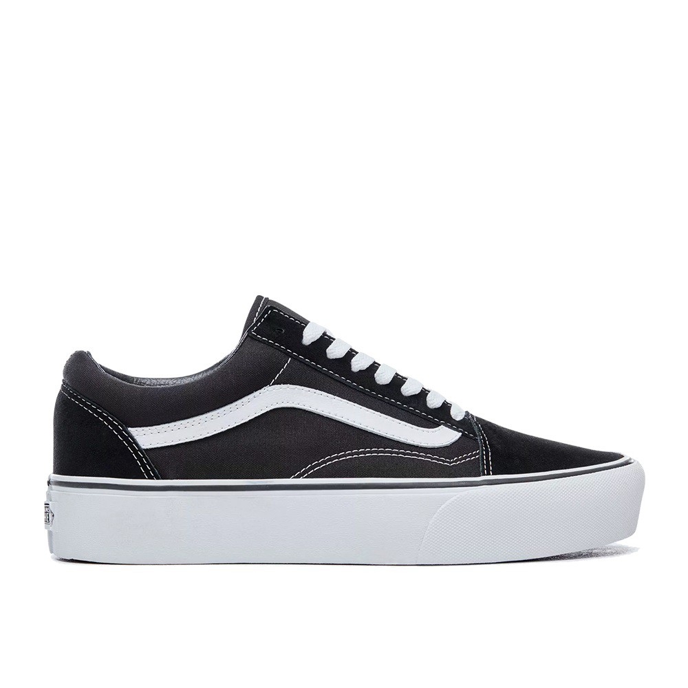 vans total black platform