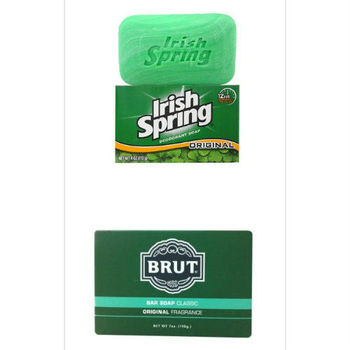 【美国 irish spring】清新体香皂(4oz/113g)*9 brut男士古龙水香皂(7