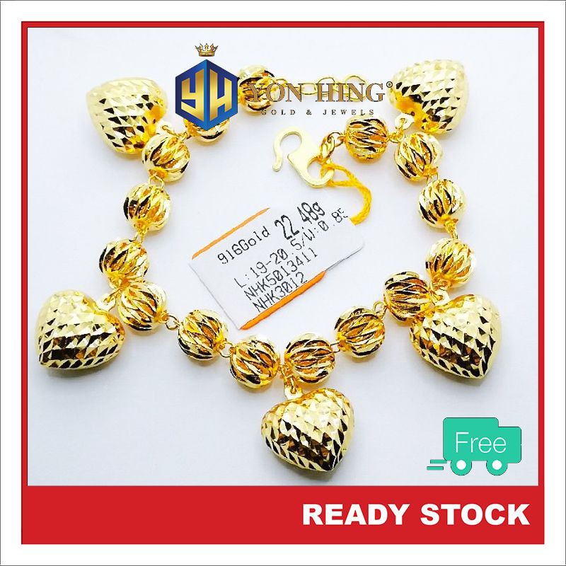 Rantai Tangan Emas 916 Bola Love Price Promotion Nov 2021 Biggo Malaysia