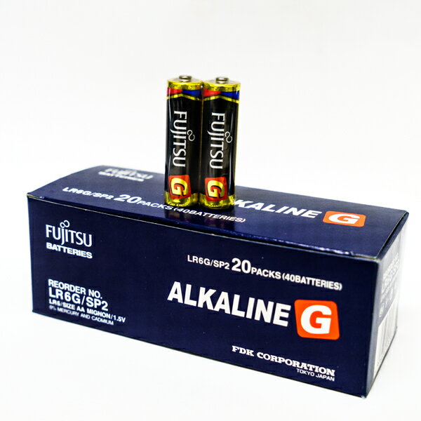 【 lr6g】fujitsu 富士通 大电流3号aa碱性电池1盒40颗 (环保包装) lr