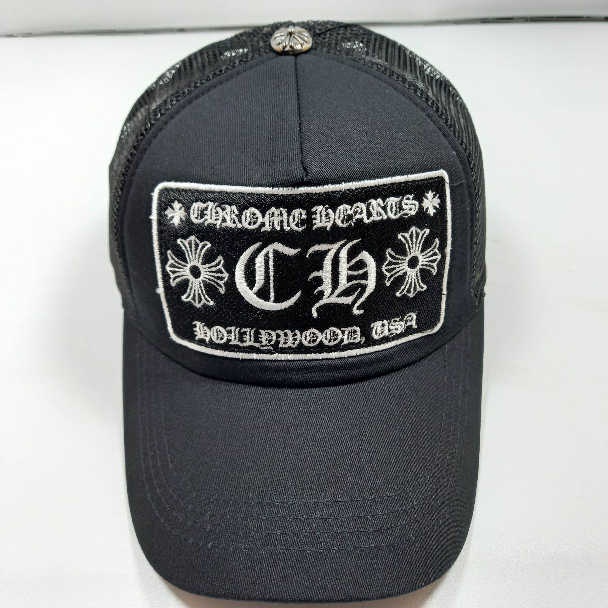 chrome heart hat black