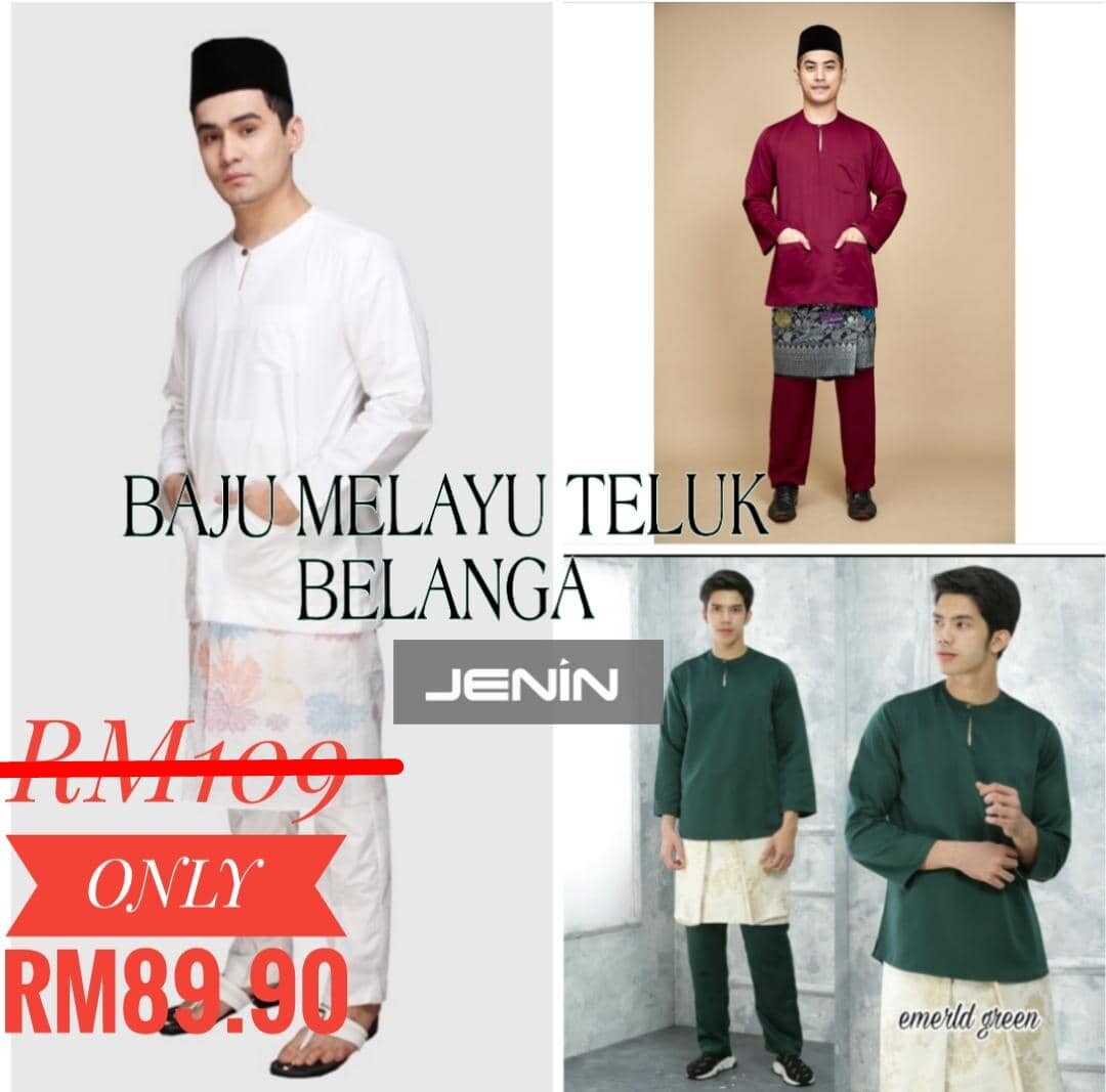 Baju Melayu Teluk Belanga Cotton Price & Promotion - Dec 2021 