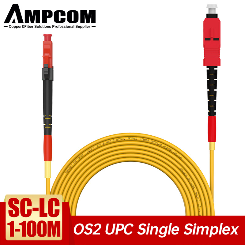 2pcs 10M ST to ST SM Simplex 9/125 3.0mm Fiber Optic Patch Cord Jumper Cable 