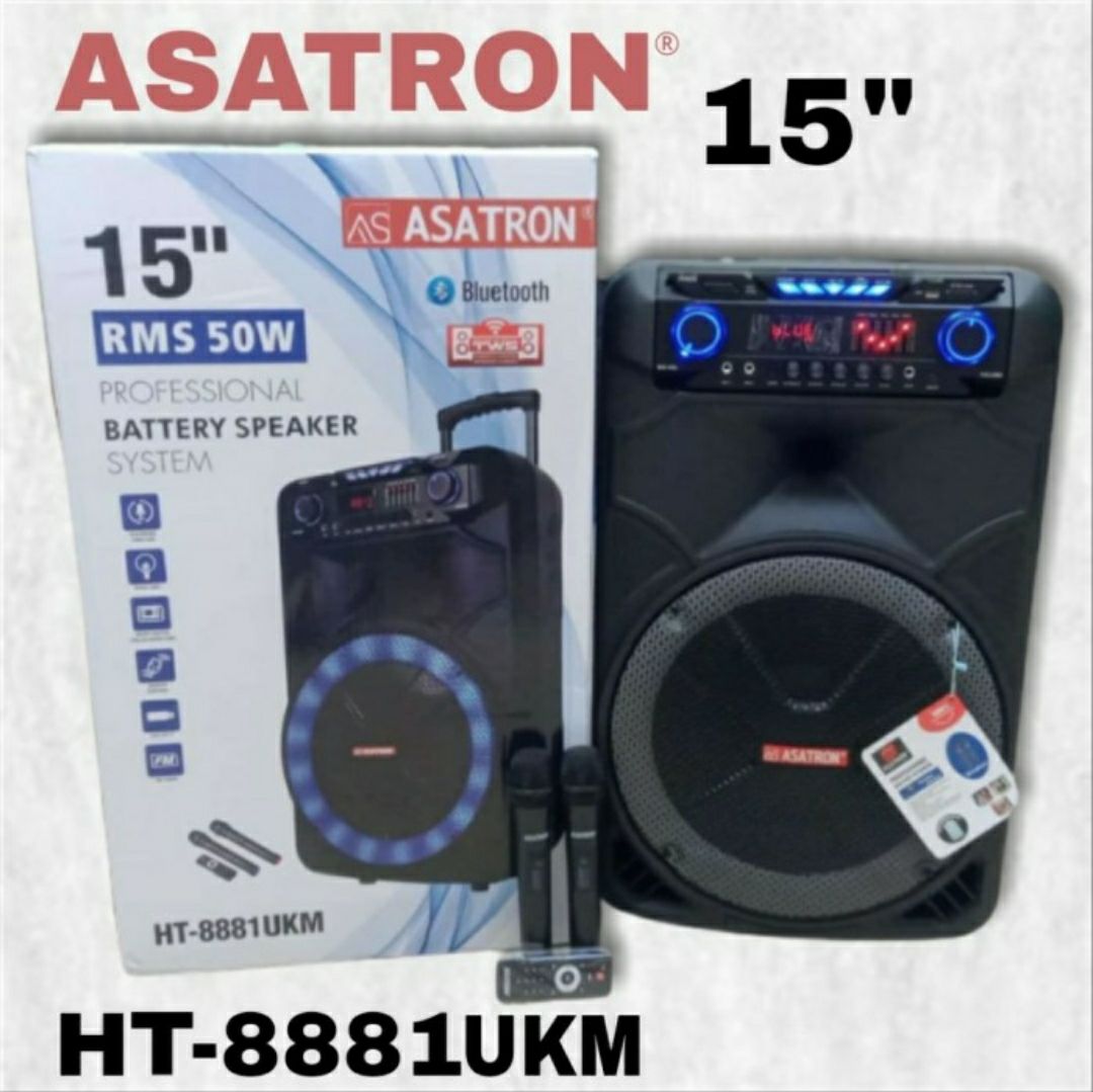 speaker bluetooth asatron 18 inch