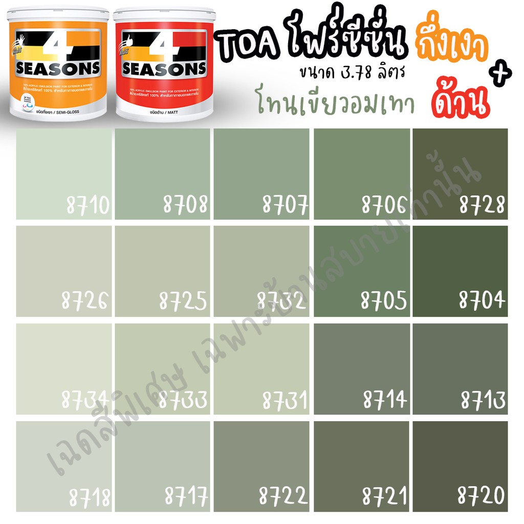 สีเขียวน้ำทาภายใน ถูกที่สุด พร้อมโปรโมชั่น - ก.ย. 2021  BigGo 