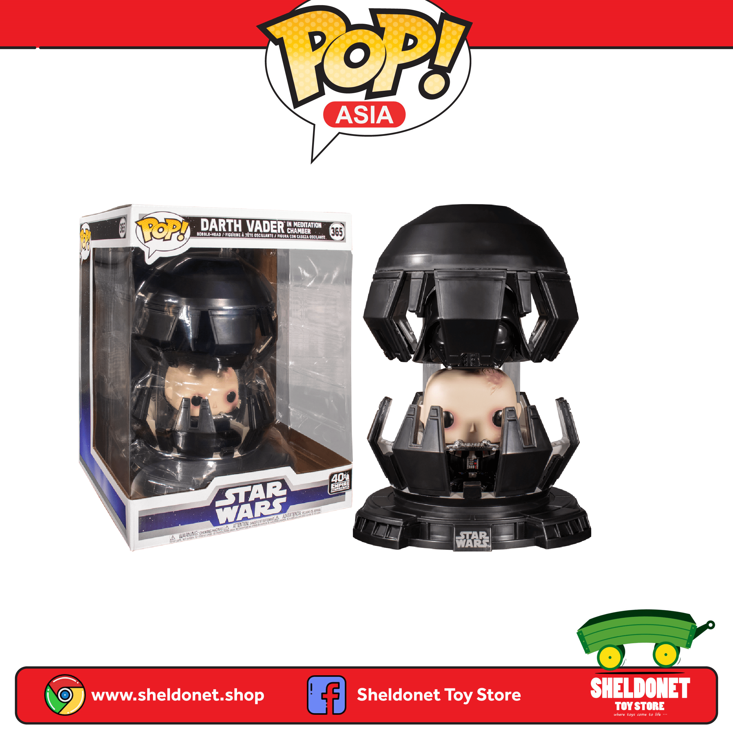 pop darth vader in meditation chamber
