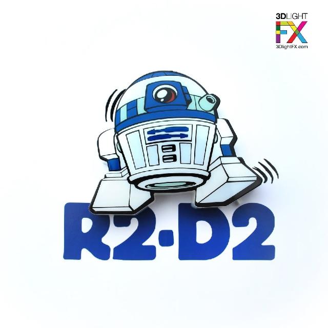 【3d light fx加拿大原装出品】星际大战 迷你系列star wars— r2d2
