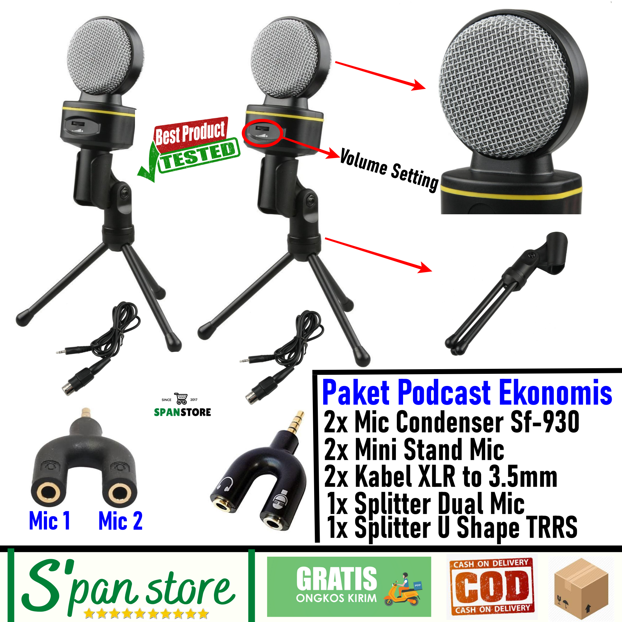 Harga Splitter Untuk 2 Mic Terbaru Mei 