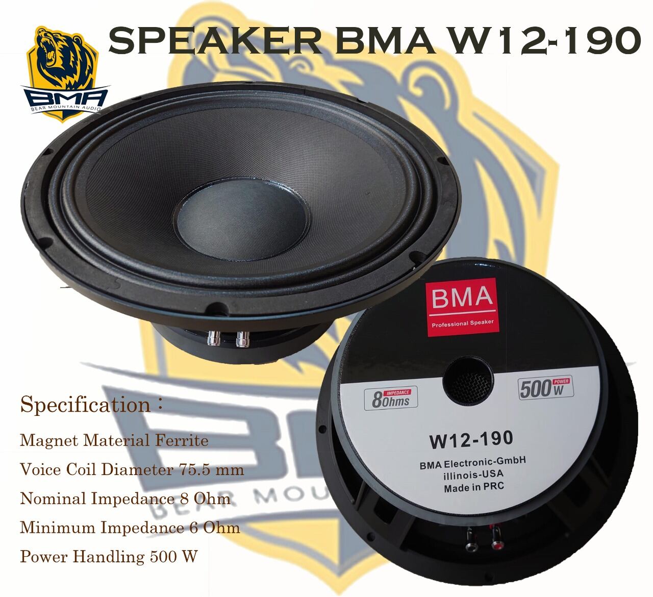 harga speaker bma 12 inch