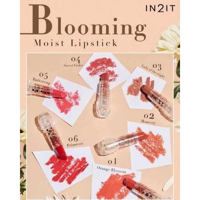 in2it blooming moist lipstick