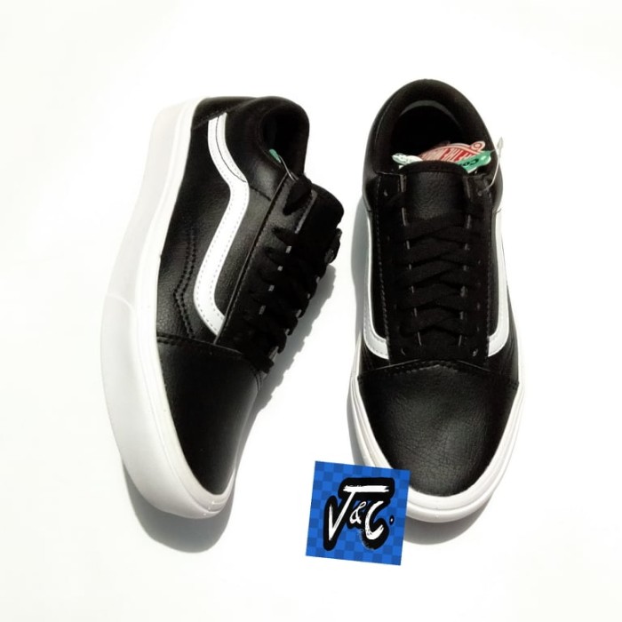 Harga Vans Black Leather Terbaru April 