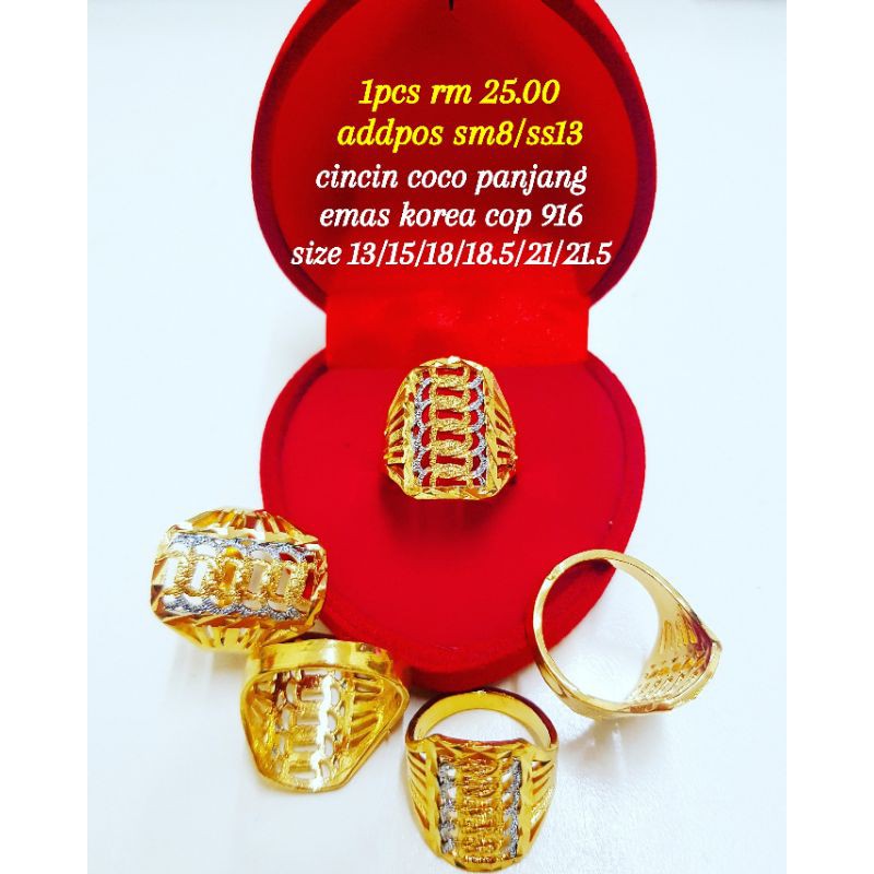 Cincin Coco Korea Emas Cop 916 Price Promotion Nov 2021 Biggo Malaysia