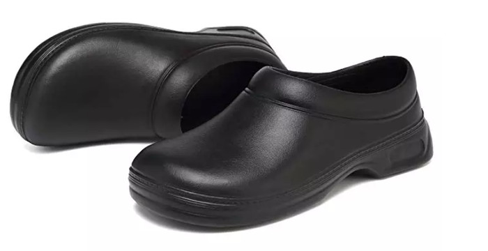 black chef shoes