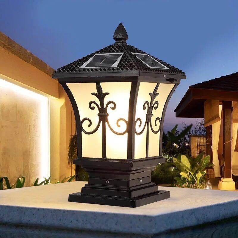 Modern Lampu Pagar Luar Dengan Led Mentol Modern Design Outdoor Gate Lamp With Led Bulb Shopee Malaysia