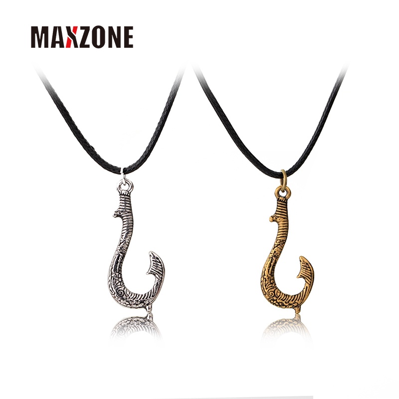 Fish Hook Pendant Necklace - Dk Hawaiian Collections