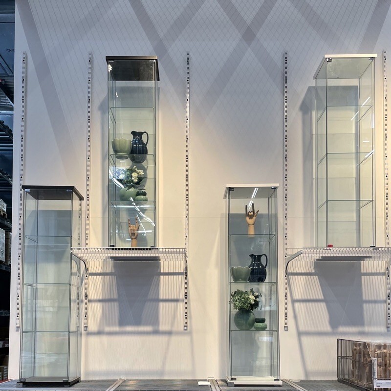 Almari Kaca Ikea : Buy Detolf Glass Cabinet White Only Seetracker