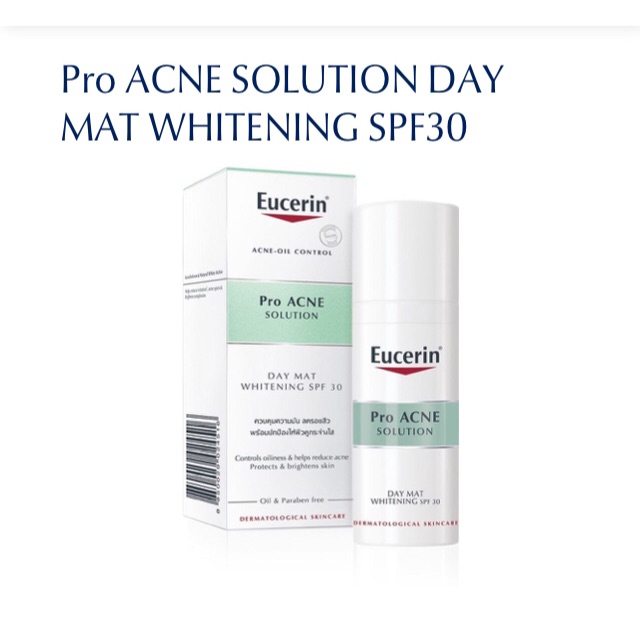 eucerin pro acne solution day mat whitening spf30 pantip