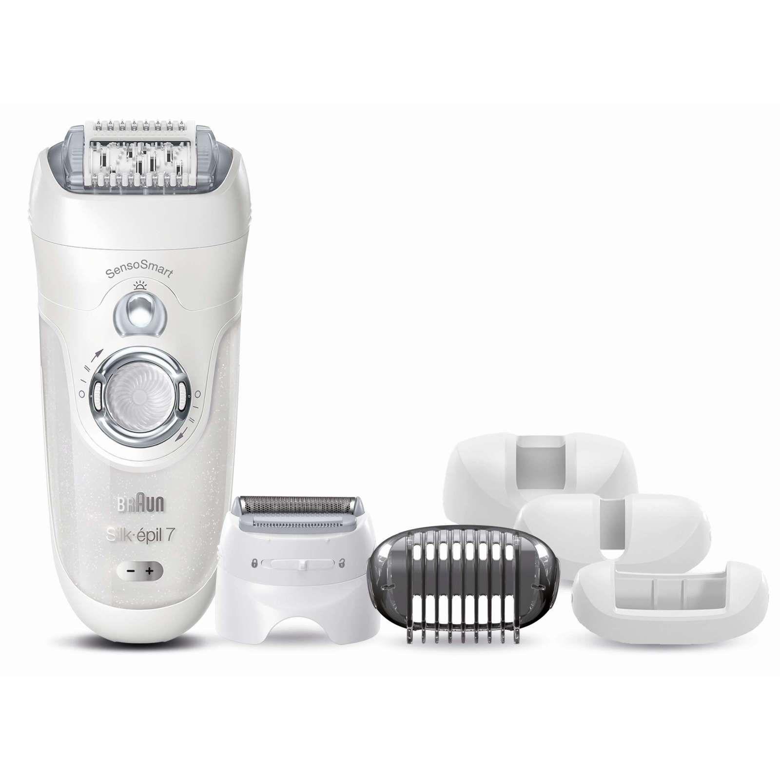 Braun Silk-épil 7 7880 SensoSmart™ Epilator Silver Cordless Wet &amp; Dry  Epilator