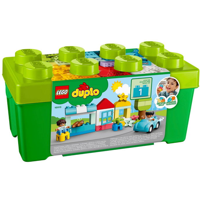 large box of duplo bricks