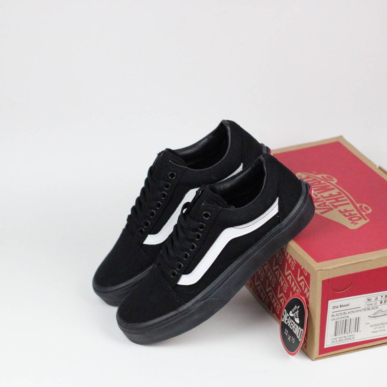 vans os black white