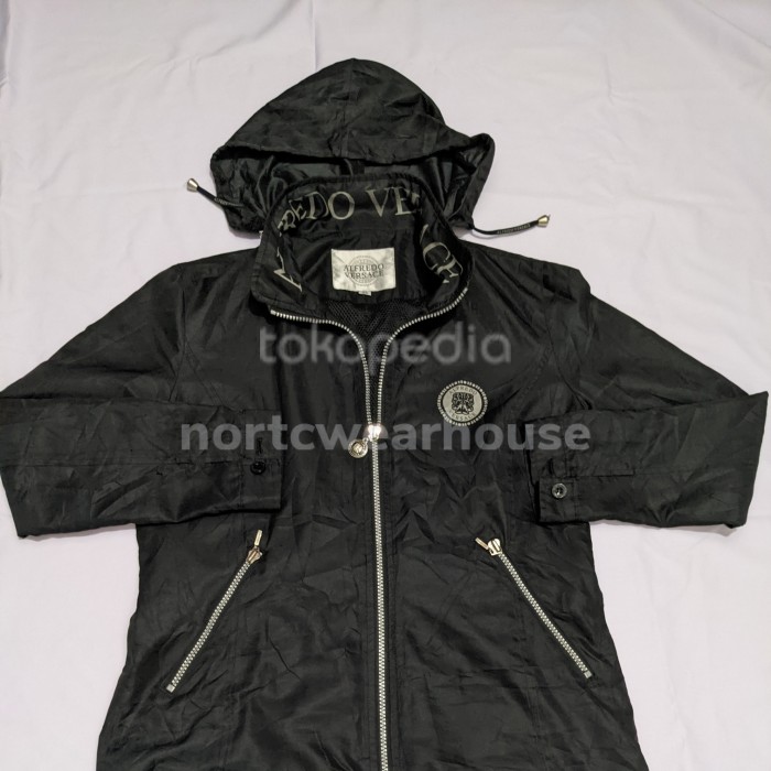 versace windbreaker white