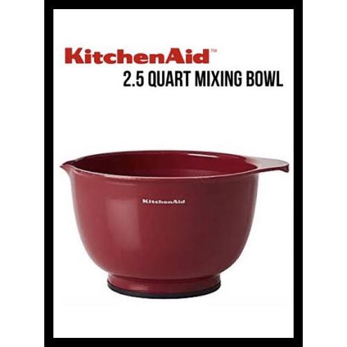 kitchenaid mixing bowls red