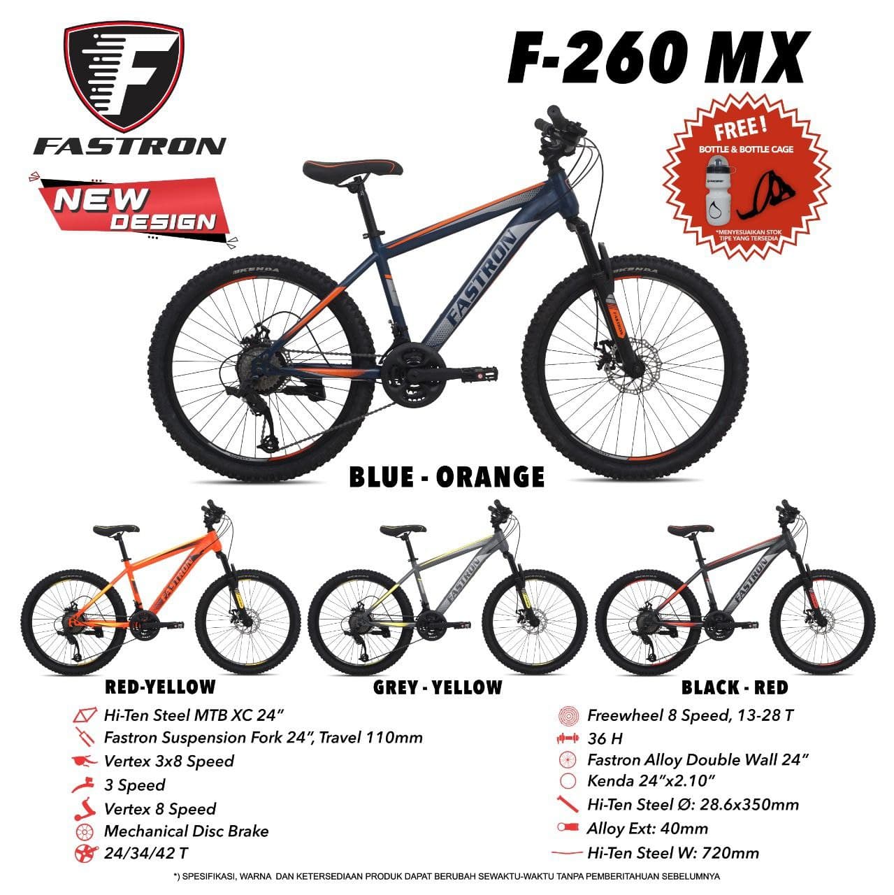 Harga Mtb Fastron F 260 Mx Terbaru 