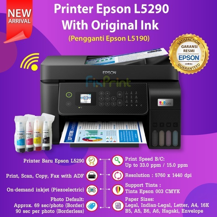 Harga Epson L5190 Garansi Resmi Terbaru 